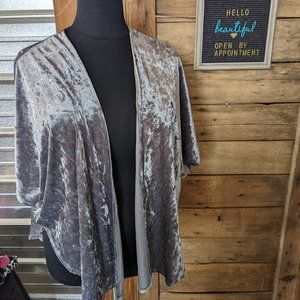 One Size Plus Size Duster in Velvet